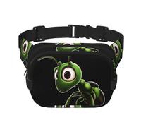 Green Ant Sac Banane Multifonctionnel Imprimé Fourmi Unisexe Sac Messenger Tendance Voyage Sac de Rangement Sport