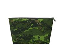 Green Army Trousse de toilette de voyage en cuir PVC avec fermetures éclair dorées, étanche pour maquillage, articles de toilette et essentiels, Argenté., One Size, Trousse de maquillage