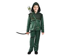 Green Arrow The Emerald Archer costume déguisement garçon original DC Comics (Taille 8-10 ans)