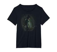 Green Arrow TV Series in The Shadows T-Shirt, Femme Grandes Tailles, Noir, 6X