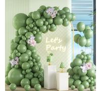 Green Balloon Arch Kit, 105 Pieces 5 10 12 18 Inch Balloon Garland Kit, Garland Latex Balloons Birthday Wedding Baby Shower Girls Women Boys Men Party Decorations