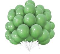Green Balloons, 50 Pcs 12 Inch Latex For Children'S Party, Wedding, Valentine'S Day, Birthday Decorations Wild One Safari