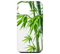 Green Bamboo Zen Botanical Nature Art Méditation Coque pour iPhone 12 Mini