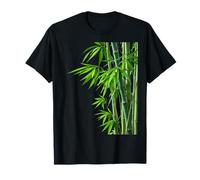 Green Bamboo Zen Botanical Nature Art Méditation T-Shirt