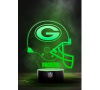 Green Bay Packers NFL Lampe LED Logo Lumière Mode Changement avec 6 couleurs différentes