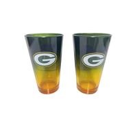 Green Bay Packers NFL Lot de 2 verres à pinte 475 ml