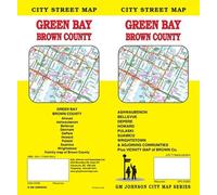 Green Bay, Wisconsin Plan des rues de la ville | GM Johnson