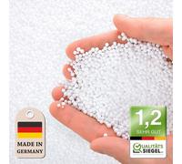 Green Bean 200 litres de Perles en polystyrène expansé de qualité supérieure de 0,5 à 1 mm de Production Allemande pour Rembourrage de Pouf | Recharge de Billes de polystyrène pour Coussin