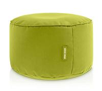 Green Bean© Pouf-Tabouret 25x45cm Avec Remplissage de Perles EPS - Coussin pour Pieds et Siège - Repose-Pieds pour Enfants & Adultes - Vert