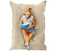 Green Bean© Pouf XXL 140x180cm 380L Enfants&Adultes Bean Bag Remplissage de Perles EPS Pouf Géant Grand Extérieur Outdoor Coussin Repos Siège Sol Lavable Résistant aux Intempéries Lounge