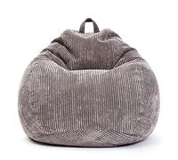 Green Bean © Square XL Indoor Housse en Velours Côtelé 90 x 110 cm - sans Remplissage - Housse de Pouf - Velours Côtelé - Doux, Moelleux, Robuste - Lavable, avec Sac Interne - Anthracite