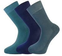 Green Bear Chaussettes en bambou multicolore Pack 39-42 - Semelle coussinée - Soft & Antibacterial - Lot de 3