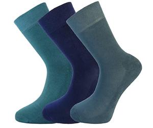 Green Bear Chaussettes en bambou multicolore Pack 39-42 - Semelle coussinée - Soft & Antibacterial - Lot de 3