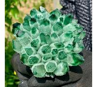 Green Beautiful Ghost Crystal Cluster Ornaments Ornaments (Size : 300-350g)