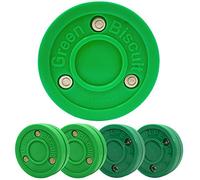 Green Biscuit Combo Passing+Shooting Training Pucks (4 Pucks 2 Pass + 2 Snipe)