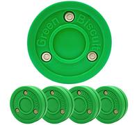 Green Biscuit Lot de 4 palets passers hors glace et palet de passage. Ce biscuit est excellent pour le hockey de rue
