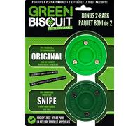 Green Biscuit Original et Snipe Puck Bundle Original Green (Passing) / Snipe Vert foncé (Prise de Vue)
