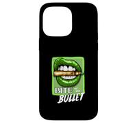 Green Bite The Bullet Green Graphic Coque pour iPhone 14 Pro Max