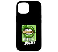 Green Bite The Bullet Green Graphic Coque pour iPhone 15