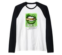 Green Bite The Bullet Green Graphic Manche Raglan