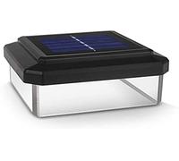 Green Blue GB128 LED Lampe Solaire Poteau de Clôture Lumière de Jardin, Noir