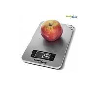 GreenBlue GB170 Balance de cuisine numérique en acier inoxydable avec fonction de minuterie jusqu'à 5 kg min Fonction de tare (ARGENT GB170)