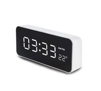 Horloge avec alarme et thermomètre GreenBlue GB397 Boîtier blanc blanc G