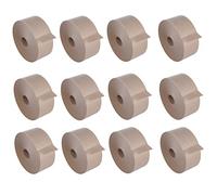 Green Blue GB8150 Lot de 12 rubans de papier kraft activé par l'eau - 70 mm x 150 m - À utiliser avec un dérouleur - Papier kraft (12)
