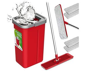 Green Blue GB870 Ensemble de vadrouille Plate MaxiClean avec Tasse de Nettoyage 2 en 1 Ensemble de vadrouille de 5,7 L