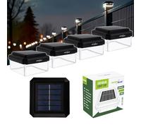 Green Blue Lampadaires solaires LED avec capteur crépusculaire, blanc chaud 3200 K, auvent | Installation sans fil | Certificat de performance énergétique (4)