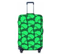 Green Brocoli Housses de bagages de voyage - Housses de protection élastiques pour valises de 18 à 32 pouces, Noir, X-large