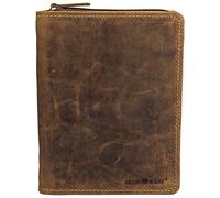 Greenburry Porte-bloc vintage en cuir 24 cm brun