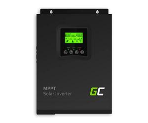 Green Cell 1000W/2000W 1kW 12V 230V Solaire Convertisseur Inverter Onduleur sinusoïdal Off Grid Power Inverter avec régulateur de Charge MPPT Pur sinusoïdal Transformateur