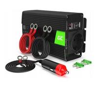 Green Cell 300W/600W 12V 220V/230V Convertisseur Pur Sinus de Tension Volts Voiture Solaire Power Inverter sinusoïdale DC AC, Onduleur Transformateur avec Allume Cigare Prise Electrique