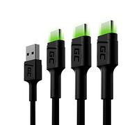 Green Cell KABGCSET02 câble USB 1,2 m USB A USB C Noir
