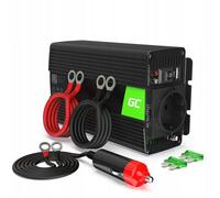 Green Cell 500W/1000W Pur Sinus Convertisseur de Tension DC 24V AC 230V Power Inverter sinusoïdale, Onduleur Transformateur