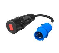 Green Cell Power adapter Red CEE 16A 400V 5P to Blue CEE 16A 230V 3P