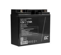 Green Cell® Agm 12v 17ah Akku Vrla Blei-Batterie Bleiakku Ersatzakku Gelakku Akkubatterie Zyklenfest Unbemann Caravan Photovoltaik Rollstuhl Solarspeicher Solarbatterie Solarpanel Wohnwagen