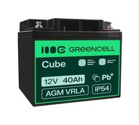 Green Cell AGM 12V 40Ah VRLA Batterie au Plomb pour Bateaux et Yachts | pour Onduleurs, Systèmes Photovoltaïques, Panneaux Solaires, Alarmes Incendie, Télécommunications et Camping-cars