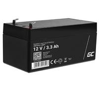 green cell agm vrla 12v 3.3ah maintenance-free batterie pour the alarm system, cash register, toys