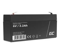 green cell agm vrla 6v 3.2ah maintenance-free batterie pour the alarm system, cash register, toys G