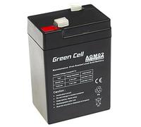 Green Cell AGM02 Batterie au plomb 6 V 4.5 Ah plomb-gel (l x H x P) 70 x 104 x 47 mm cosses plates 4,8 mm résistant aux cycles de
