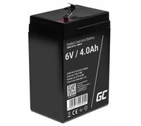 Green Cell AGM15 Batterie au plomb 6 V 4 Ah plomb (AGM) (l x H x P) 70 x 107 x 47 mm cosses plates 4,8 mm résistant aux cycles de