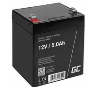 Green Cell AGM27 Batterie au plomb 12 V 5 Ah plomb (AGM) (l x H x P) 90 x 107 x 70 mm cosses plates 6,35 mm résistant aux cycles