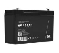 Green Cell Batterie AGM VRLA 6V 14Ah - Batterie Plomb-Acide de Remplacement pour systèmes UPS, Alimentation de Secours et Applications à Cycles fréquents (Batterie Gel)