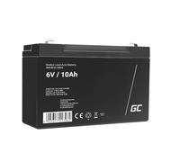 Green Cell Batterie AGM 6 V 10 Ah VRLA - Batterie au Plomb - Batterie de Rechange - Batterie Gel - Jouet électrique - Alarme - Véhicule pour Enfants - Quad pour Enfants