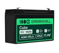 Green Cell 6V 14Ah AGM Battery - Battery - 14.000 mAh