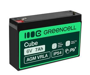 Green Cell Batterie AGM VRLA 6V 7Ah - Batterie Plomb-Acide de Remplacement pour systèmes UPS, Alimentation de Secours et Applications à Cycles fréquents (Batterie Gel)