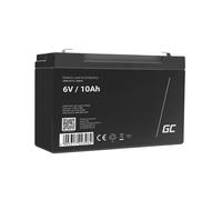 Green Cell Batterie AGM16 6V 10Ah VRLA (Sealed Lead Acid) 1.45kg, Dimensions 50x94x151mm, Durée de vie estimée 5 ans