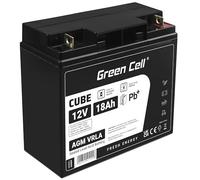 Green Cell - AGM09 Batterie au plomb 12 v 18 Ah plomb-gel (l x h x p) 181 x 167 x 77 mm raccord à vis M5 résistant aux cycles de charge, sans entretie W492892